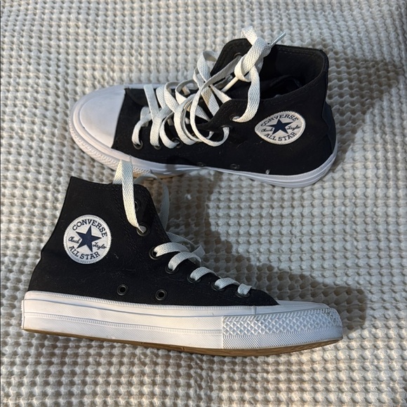 Converse Shoes - Converse Black and White High-Top Sneakers